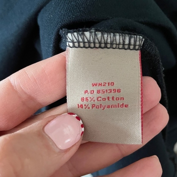 Boden Navy Blue 3/4 Sleeve Dress with Front Pockets - Picture 5 of 9